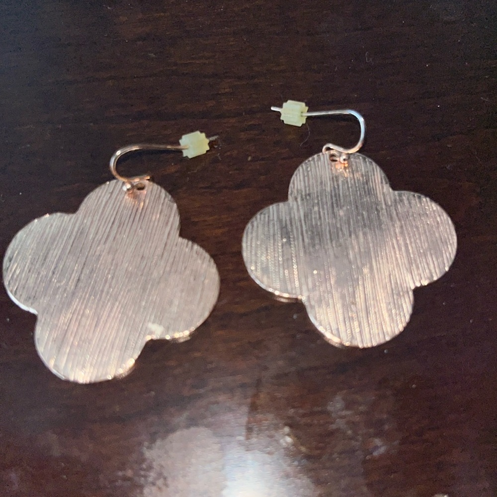 New Rose gold Clover Earrings